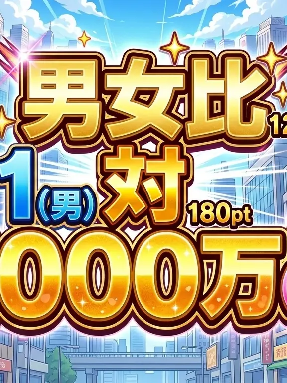 haruru213의 男女比：1対1000万