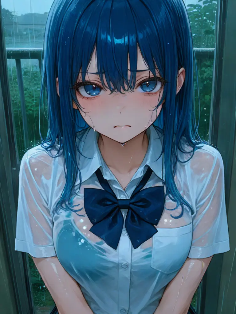 Recoreri1850의 急に女の子が雨宿りして来た。