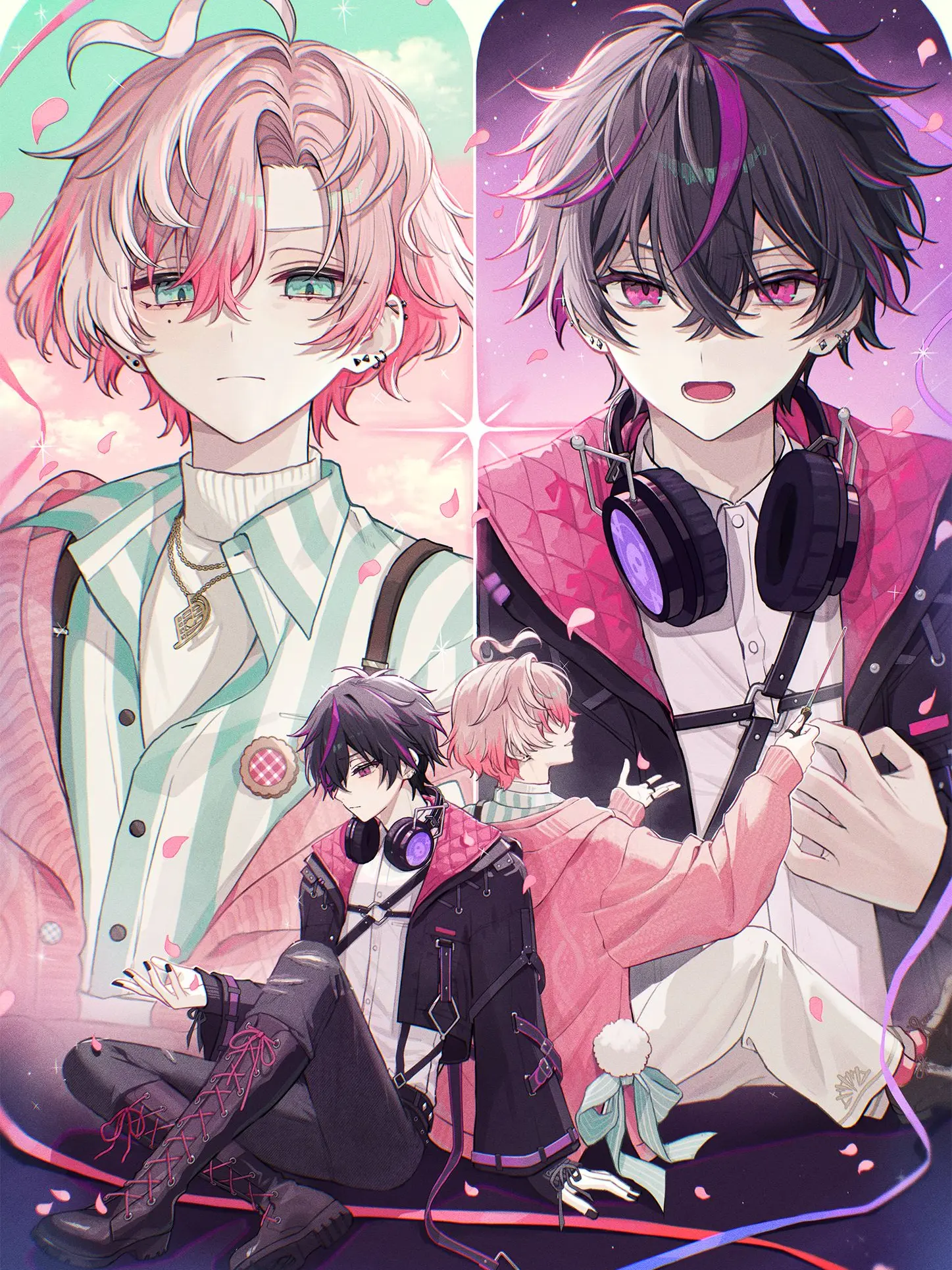 FloralRings8888의 メロクロ兄弟＋ぶりっ子×2