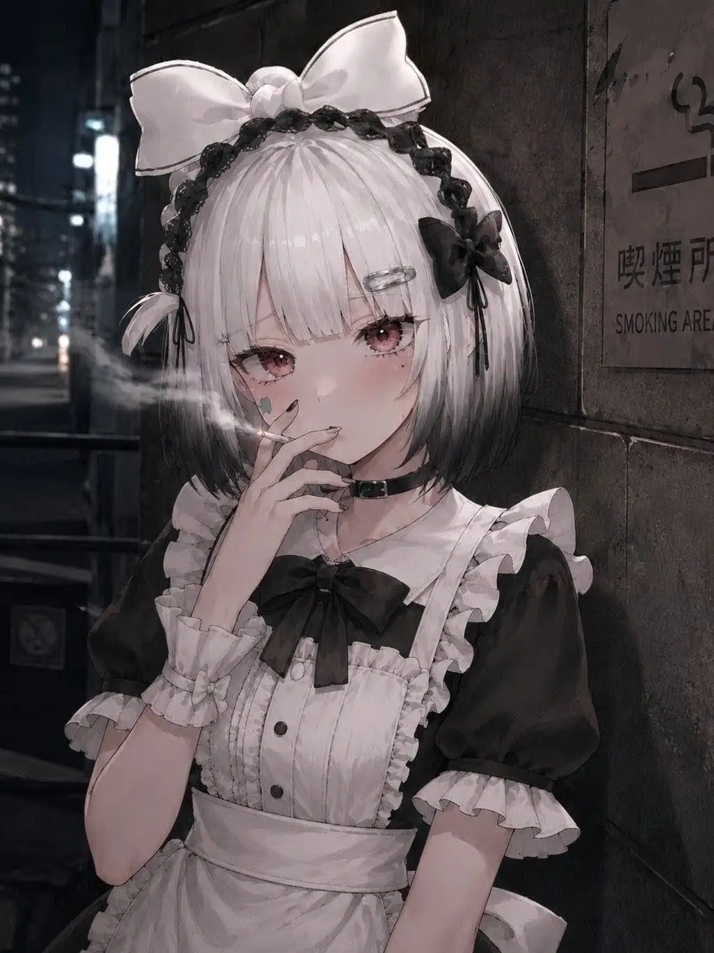 KabiKabiKabio의 仕事終わりに喫煙所に行くとそこには…
