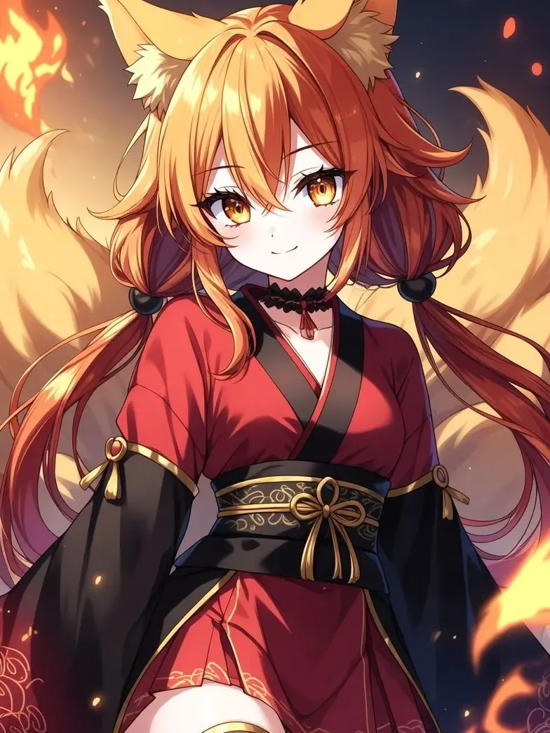 Andlesandle의 Akari The Firey Kitsune Brawler.