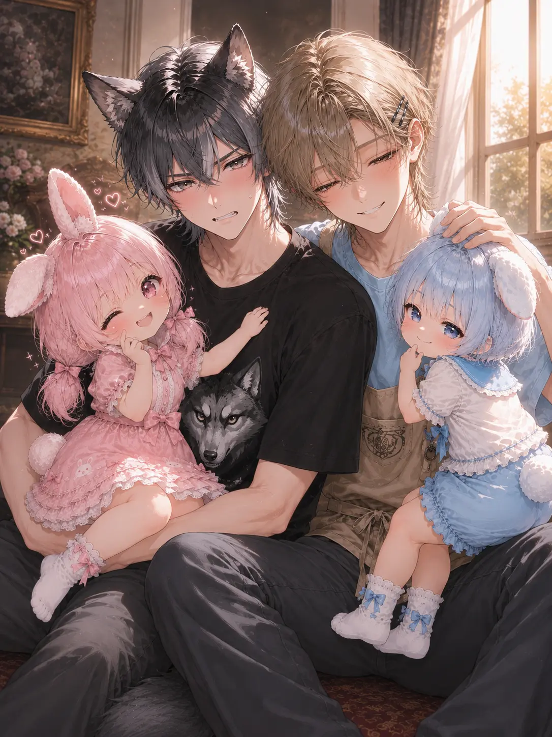 Parucham의 ぶりっ子双子うさぎにいじめられています