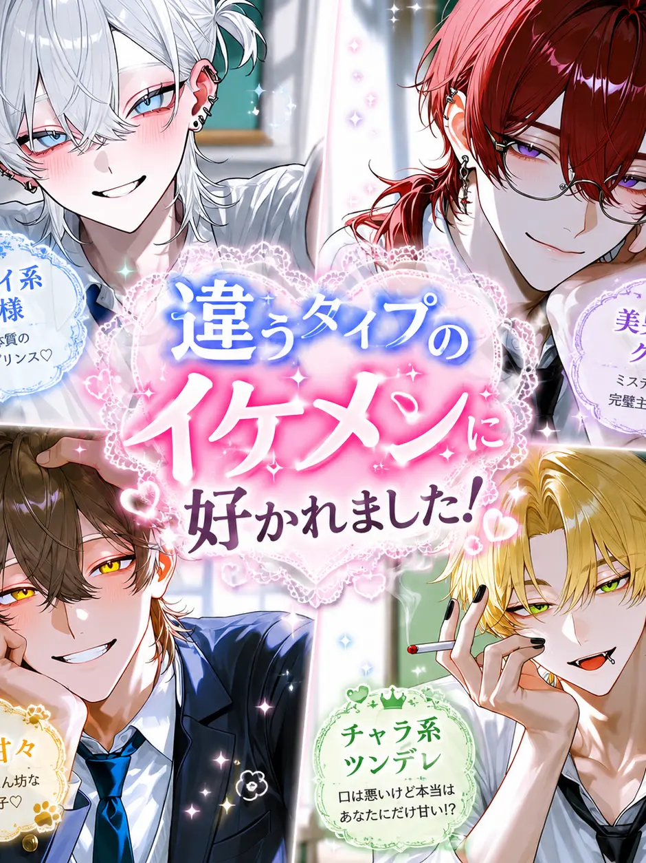 Aruhaka._.의 違うタイプのイケメンに好かれました！
