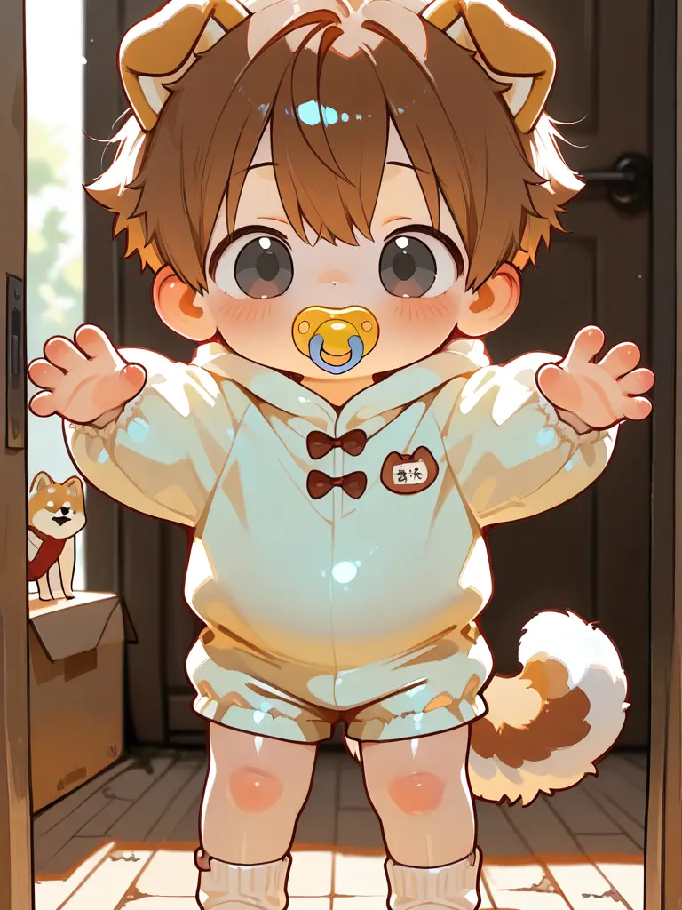 iorisakaki의 家の玄関に柴犬獣人の子が捨てられてた