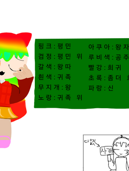 머리색 계급 학교(포세이큰+여우)