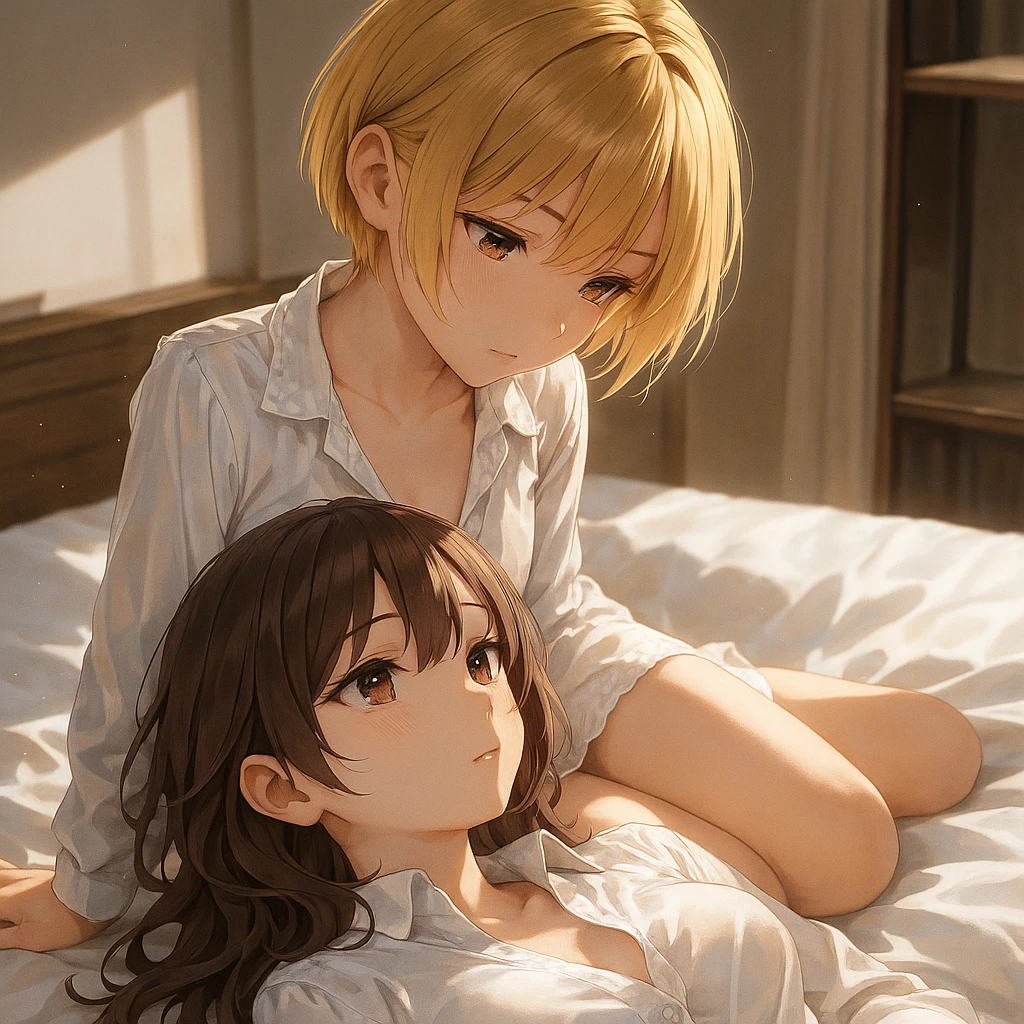 彼女のいない3日間、彼女の友達2人の誘惑