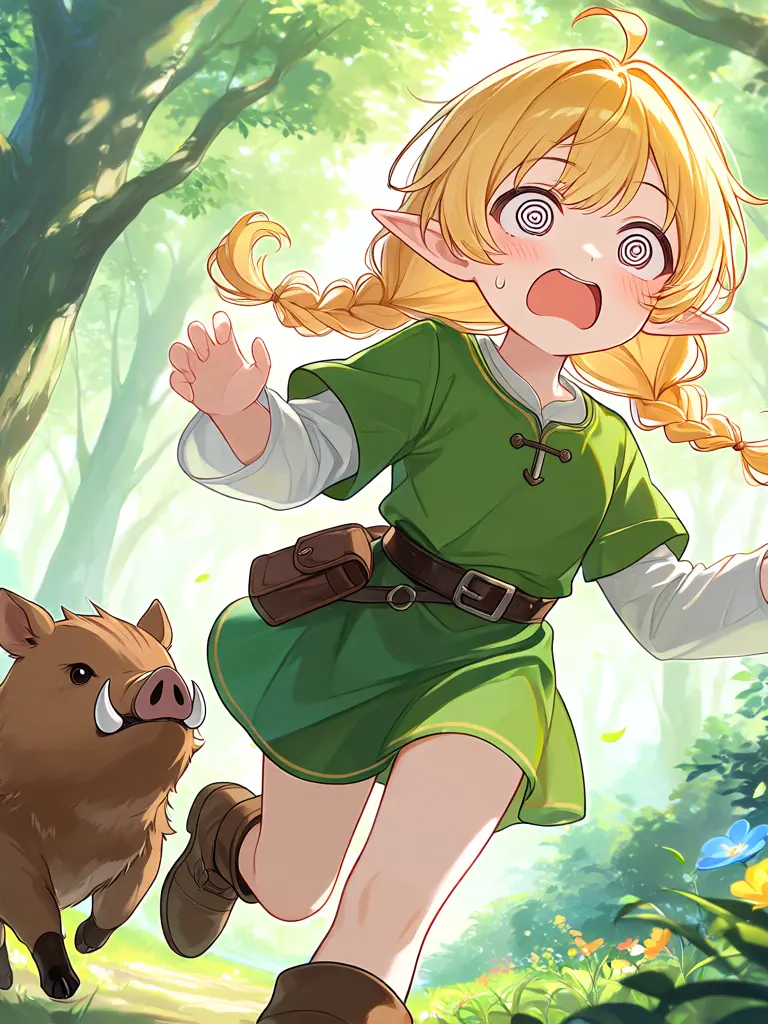 KurenaiSoGin의 ざこざこエルフはラッキーガール！？