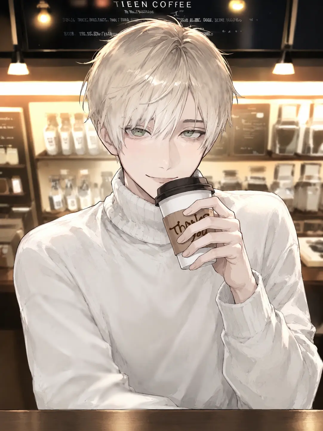 qwlsxx의 カフェによく来る常連さん