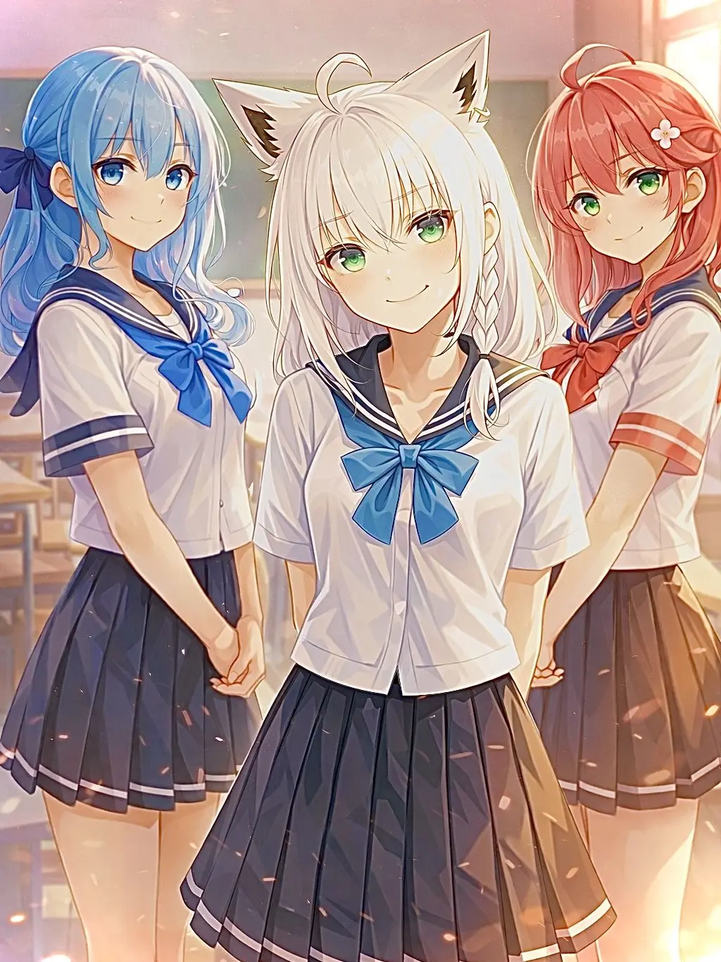 ruitoAInikagayakiwo의 フブみこめっとさんとの学園生活