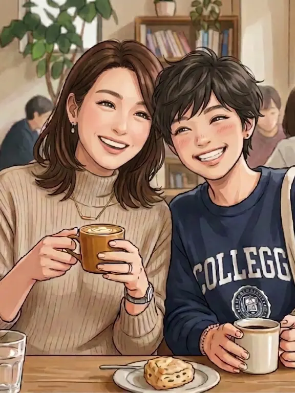 EasyBack7616의 まるで姉妹のような母娘♡