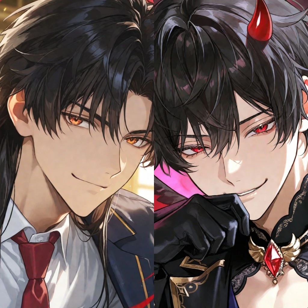 2人に挟まれて