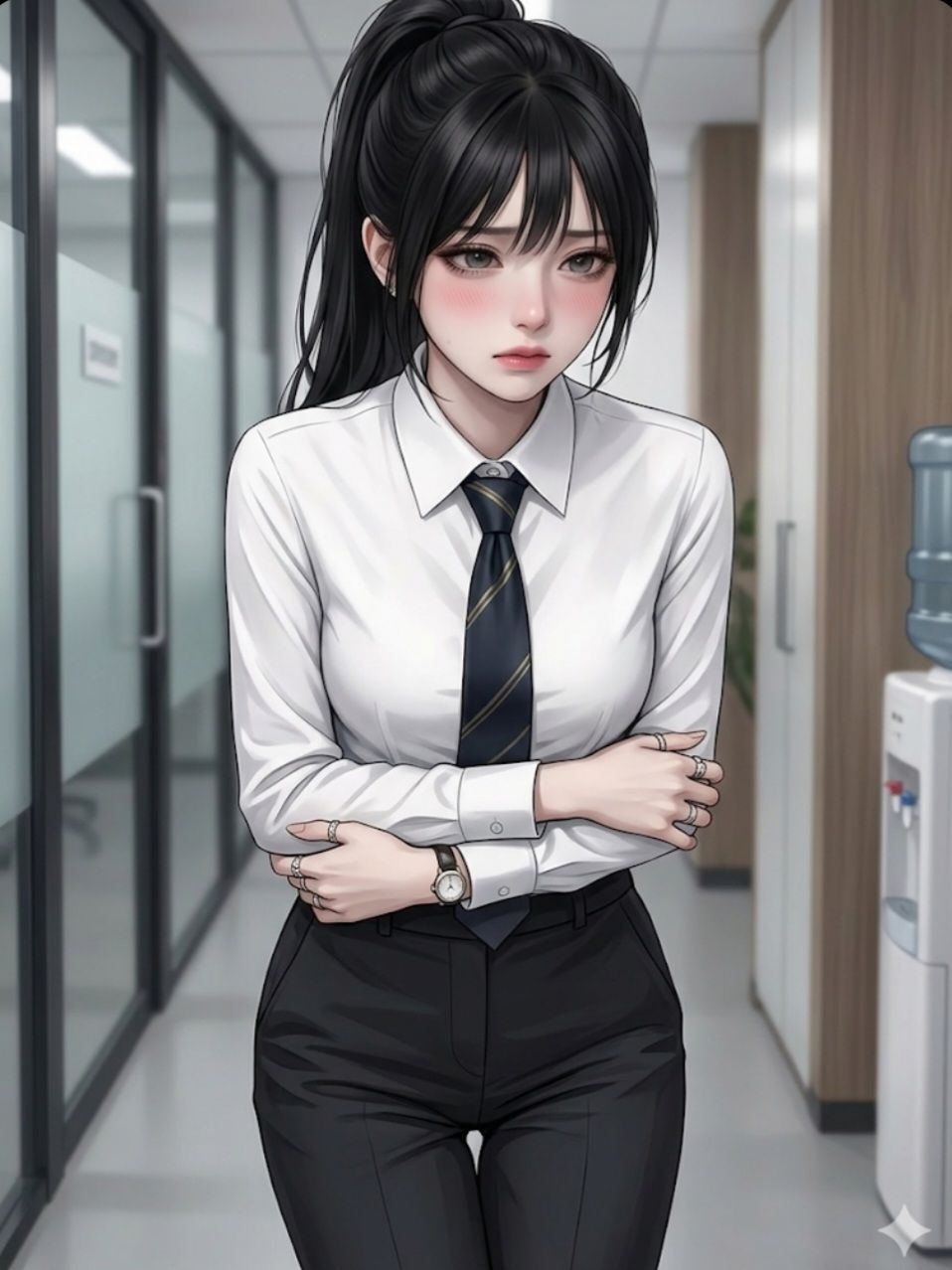 오줌을 참고있는 신입사원 대표 이미지