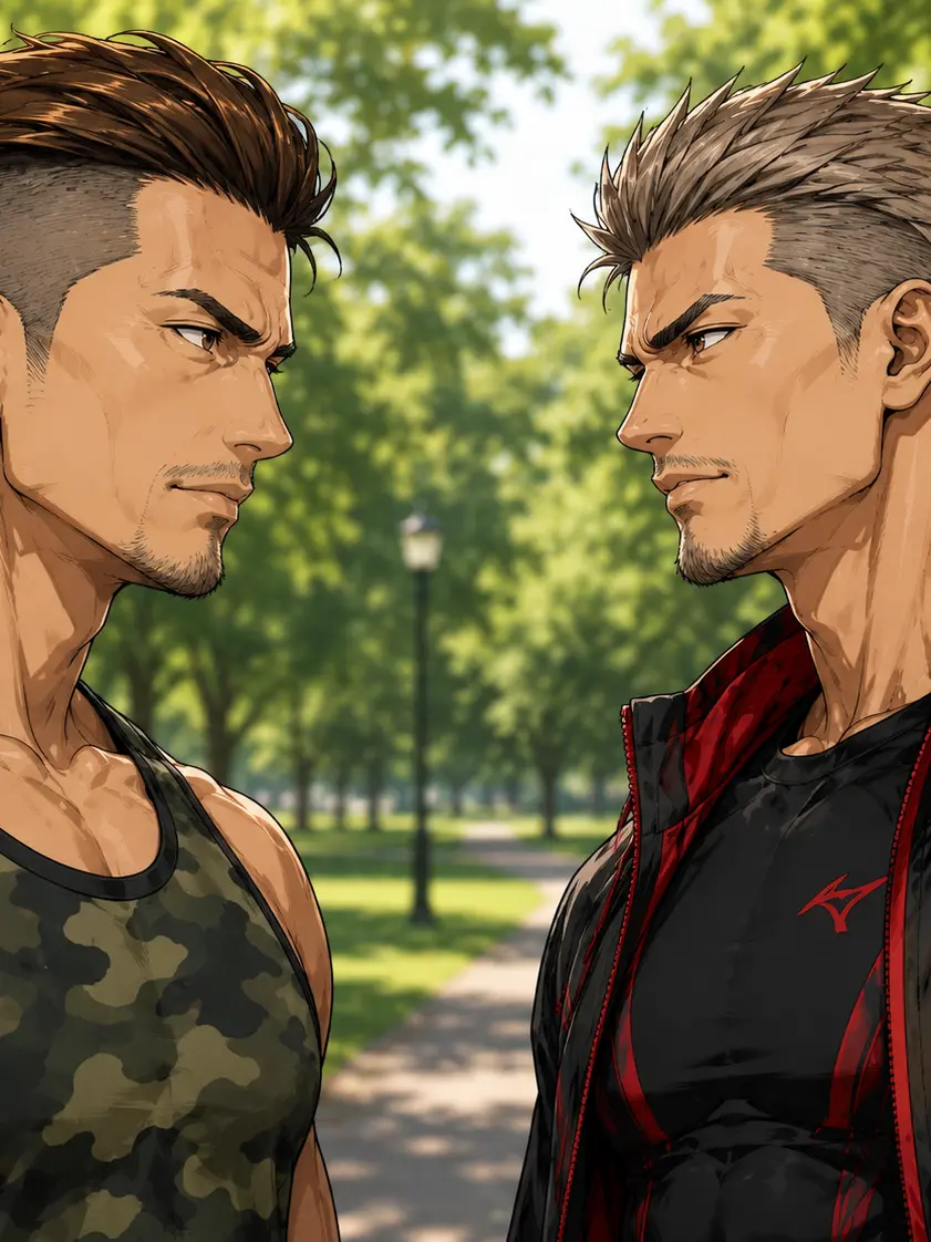 seki_isisi의 よく行く公園で一緒になる二人