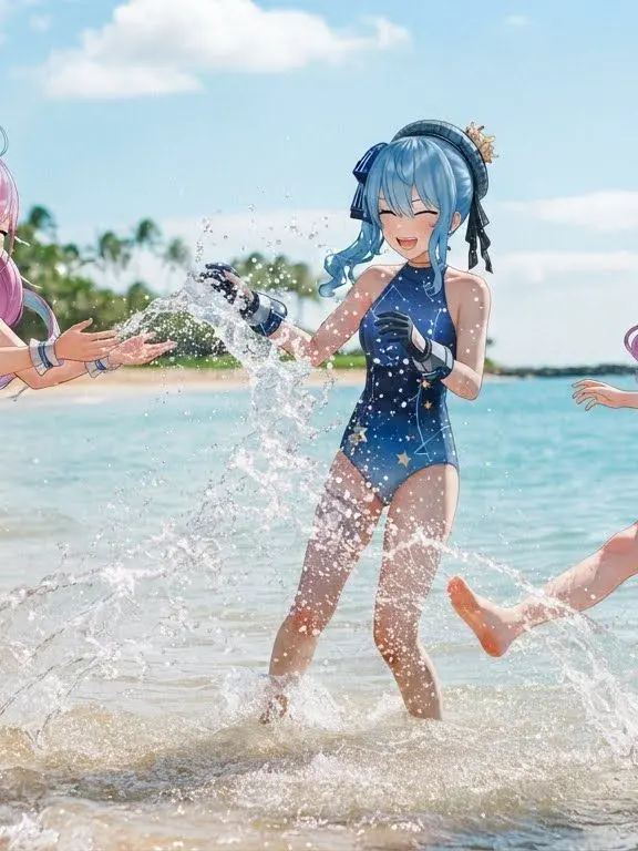 Sokorahennniirubaka의 スタテンの水遊び