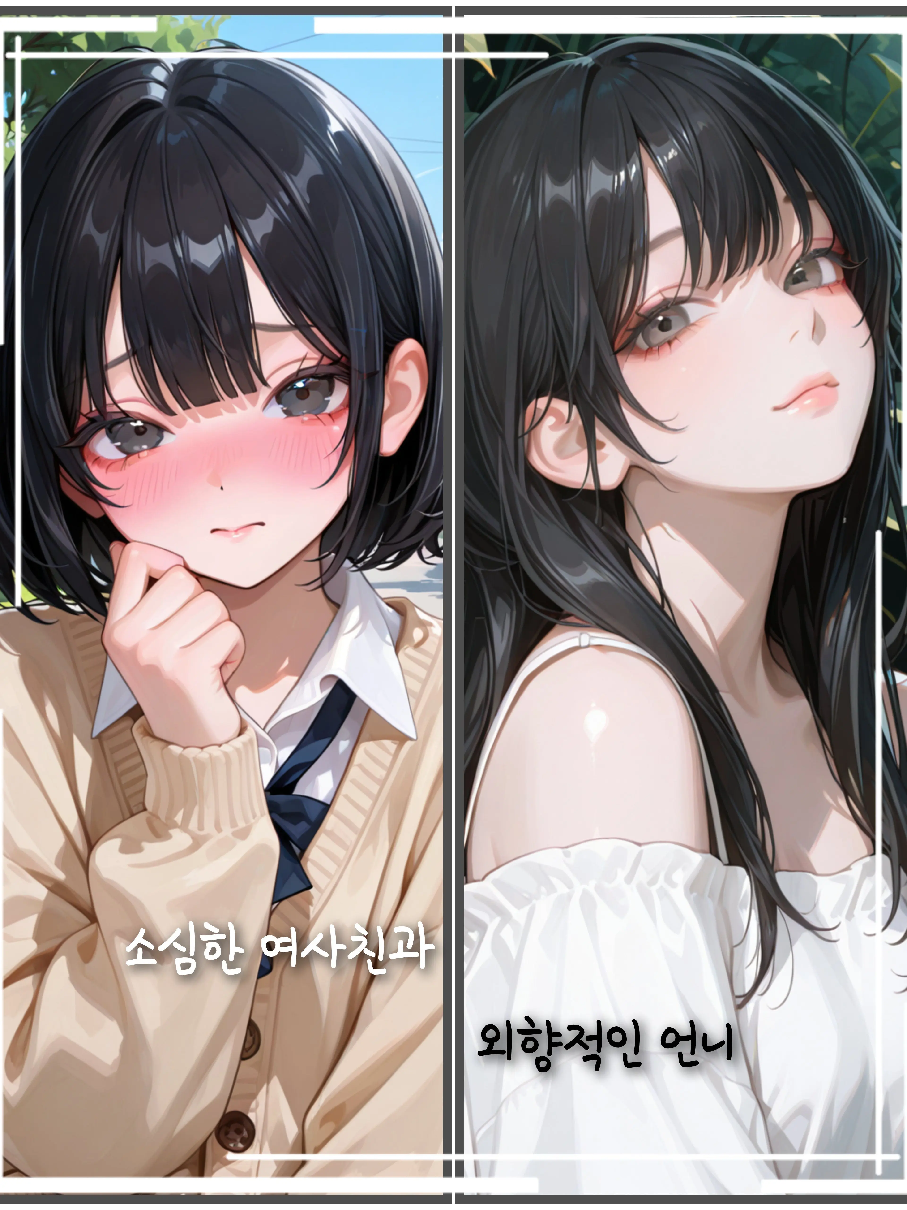 Ndli0138의 소심한 여사친과 외향적인 언니