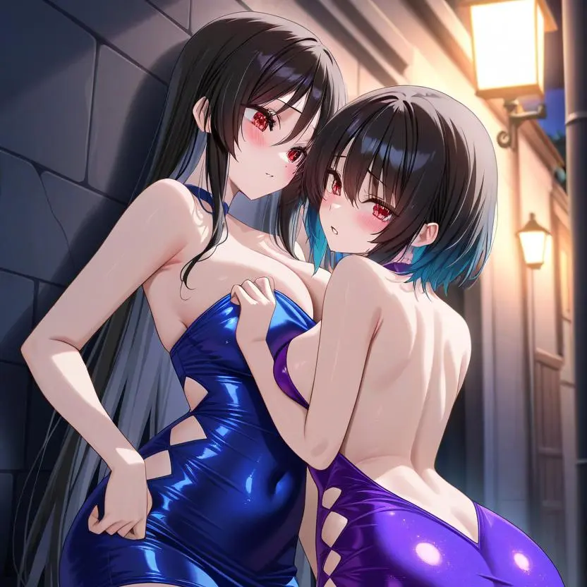 m1st42025의 ボディコン着た姉妹
