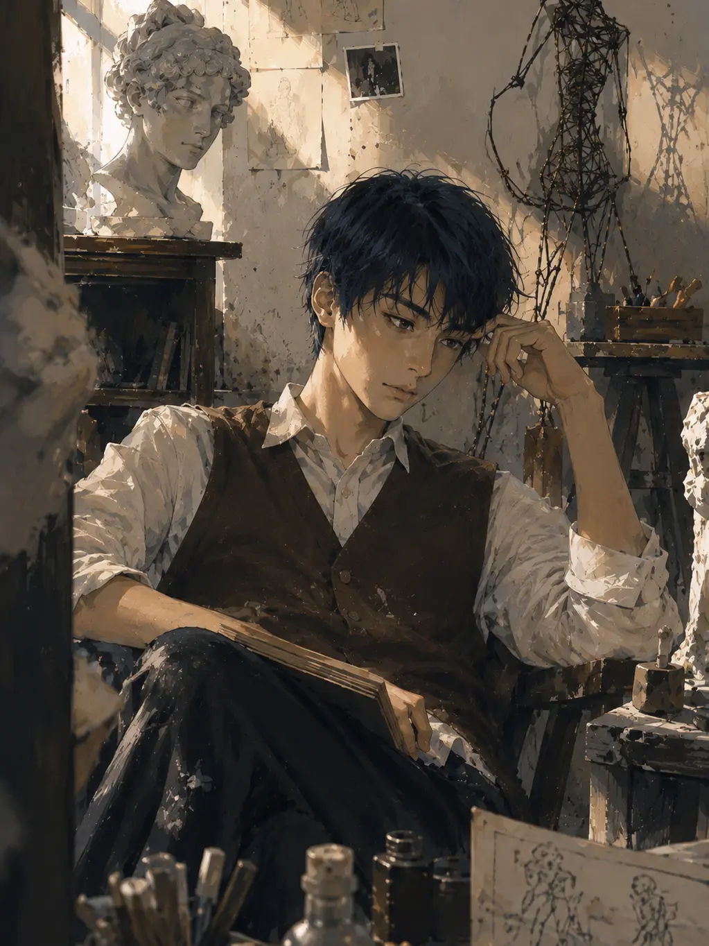 Doppo081의 彫刻家の男
