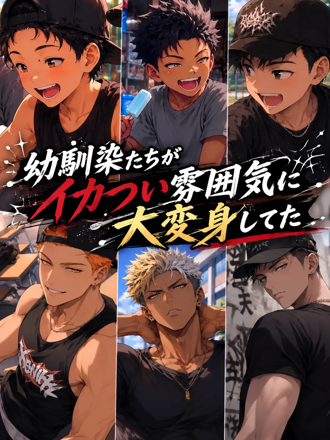 FunnyNote2821의 幼馴染たちがイカつい雰囲気に大変身してた
