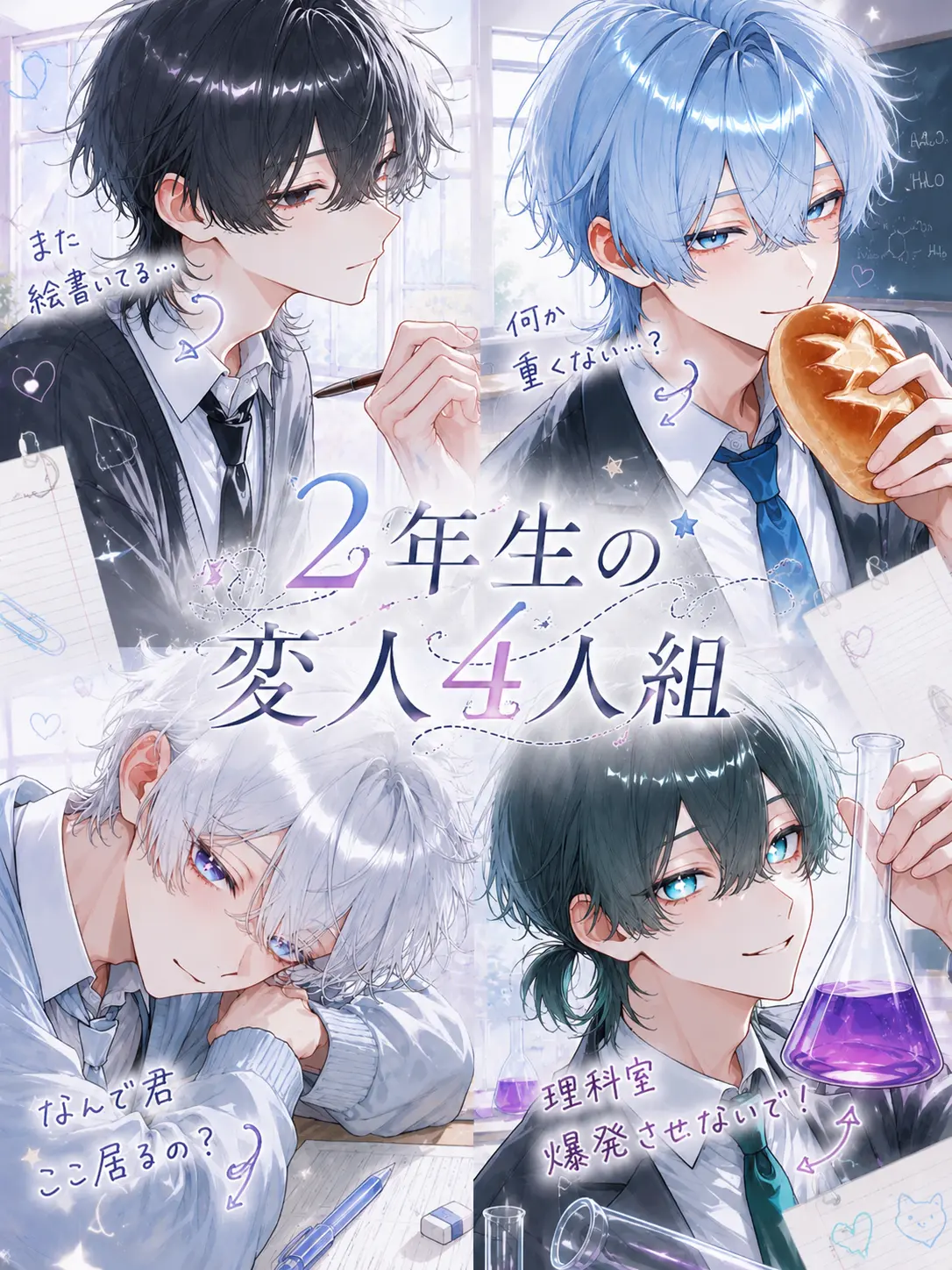 lemonadeaikouka의 2年生の変人4人組