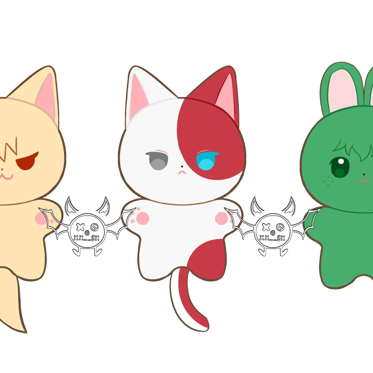 FairToken0755의 캇짱, 쇼토, 데쿠인 고양이 키우기