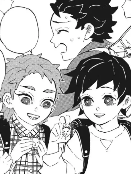 S.g.m의 어린 사비토와 기유 돌보기