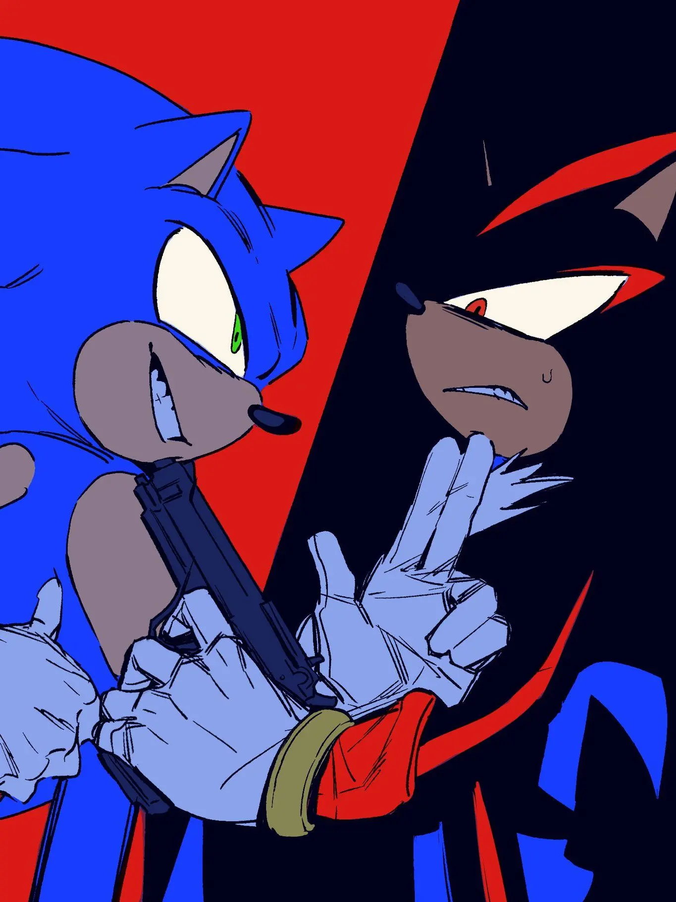 Sonicsaestheticfeet의 Sonic and Shadow