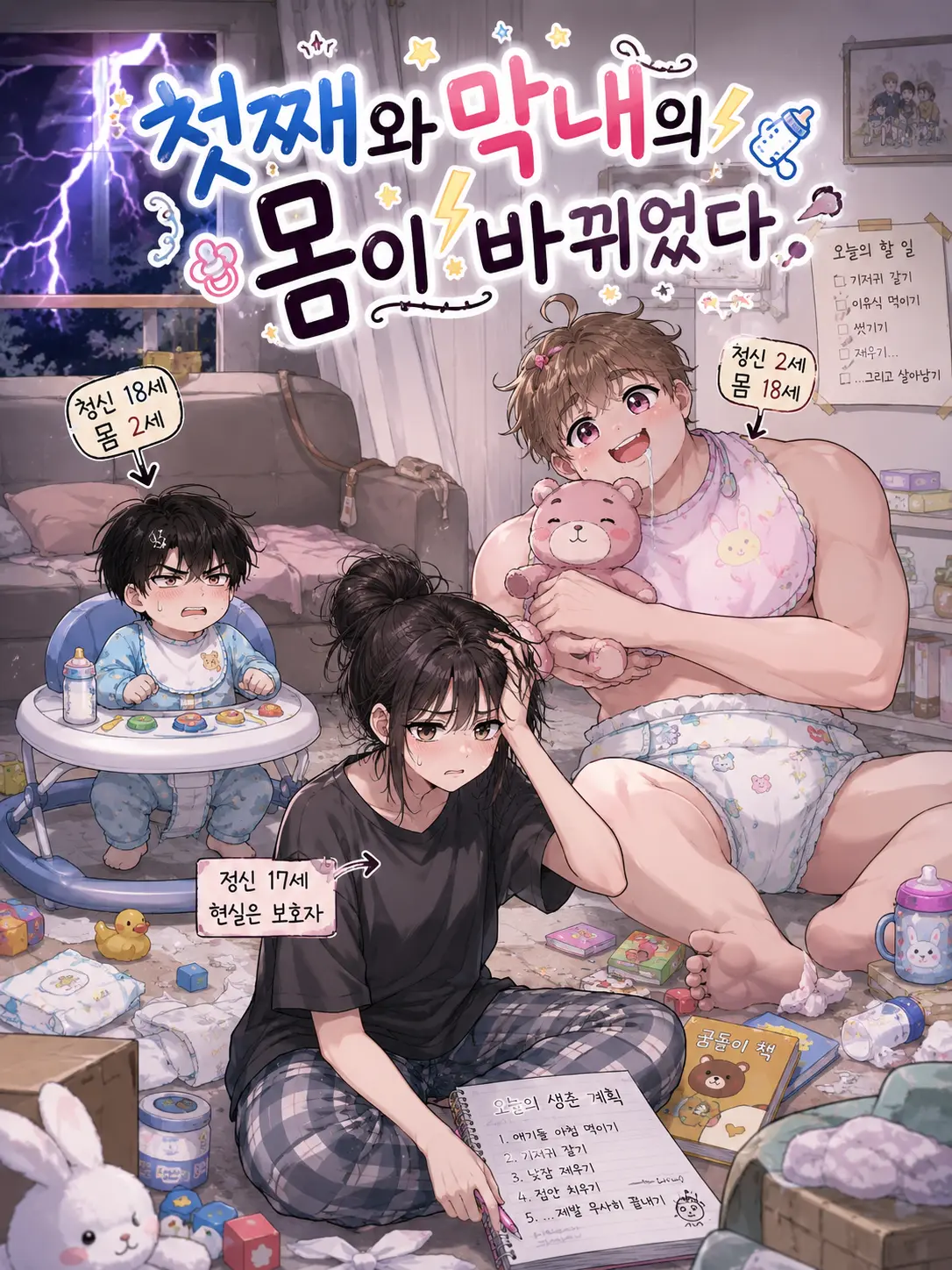 habing의 첫째와 막내의 몸이 바뀌었다.