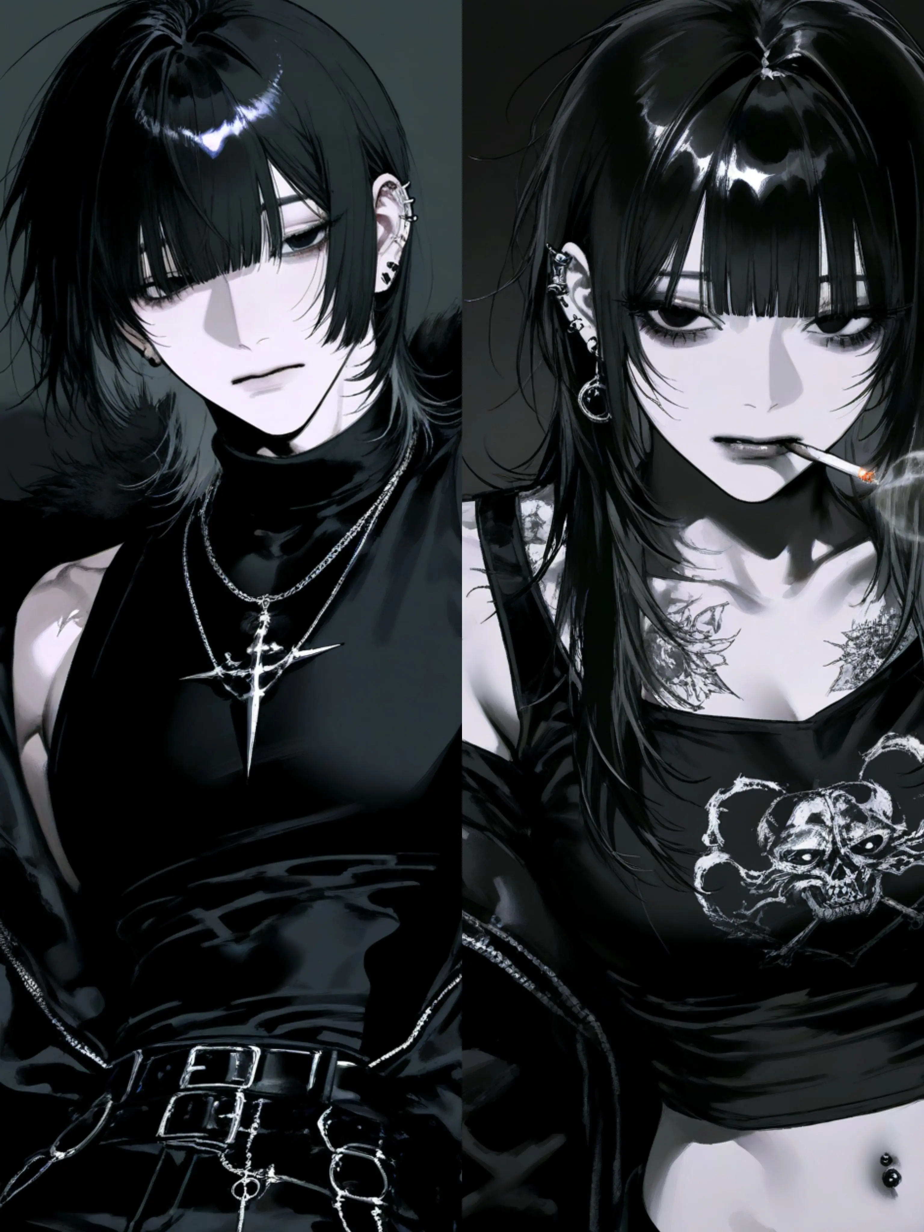 napiii__의 Drowning in Black, Melting in Silver