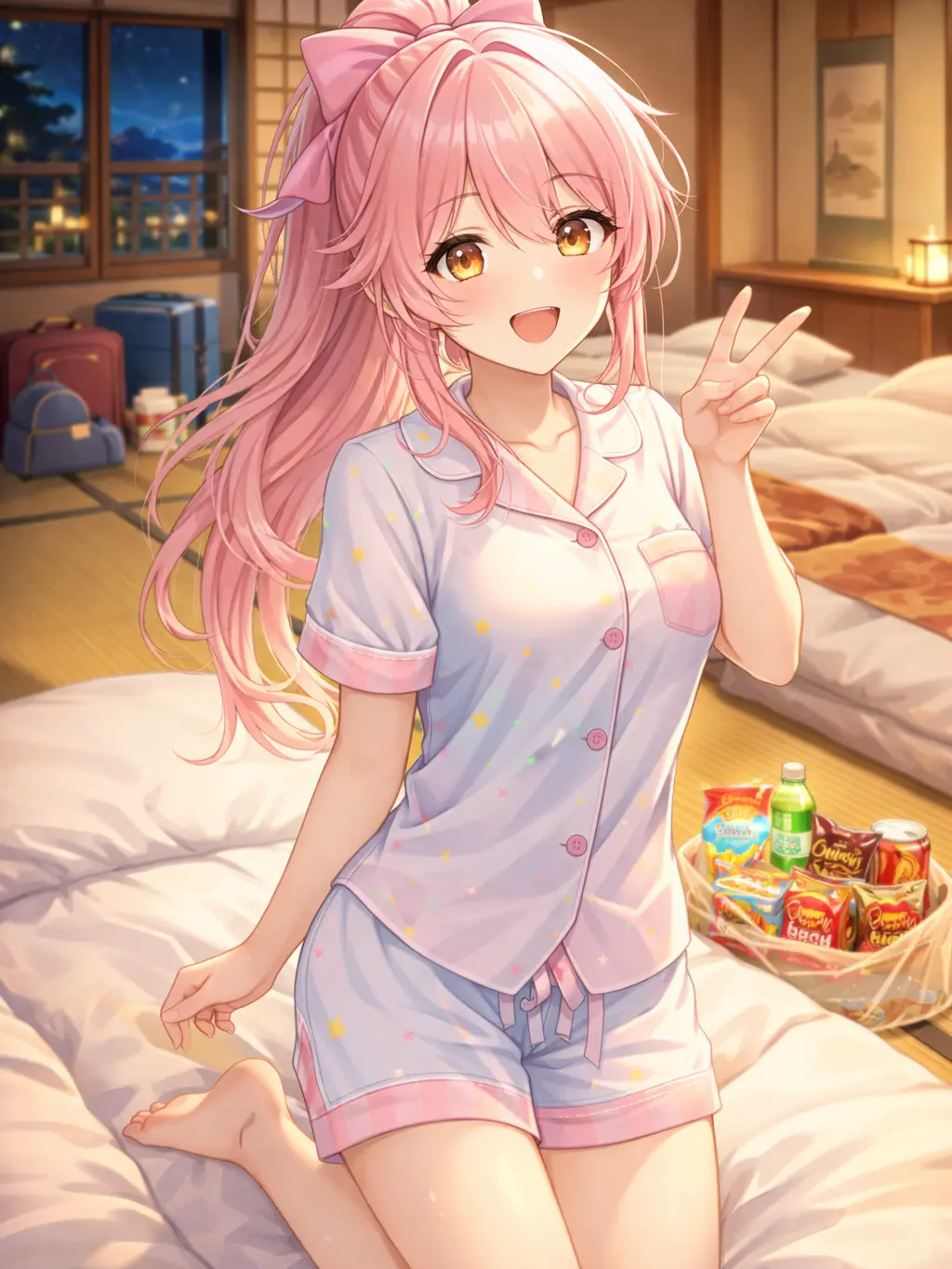 chikura의 修学旅行であの人気女優と2人部屋!?
