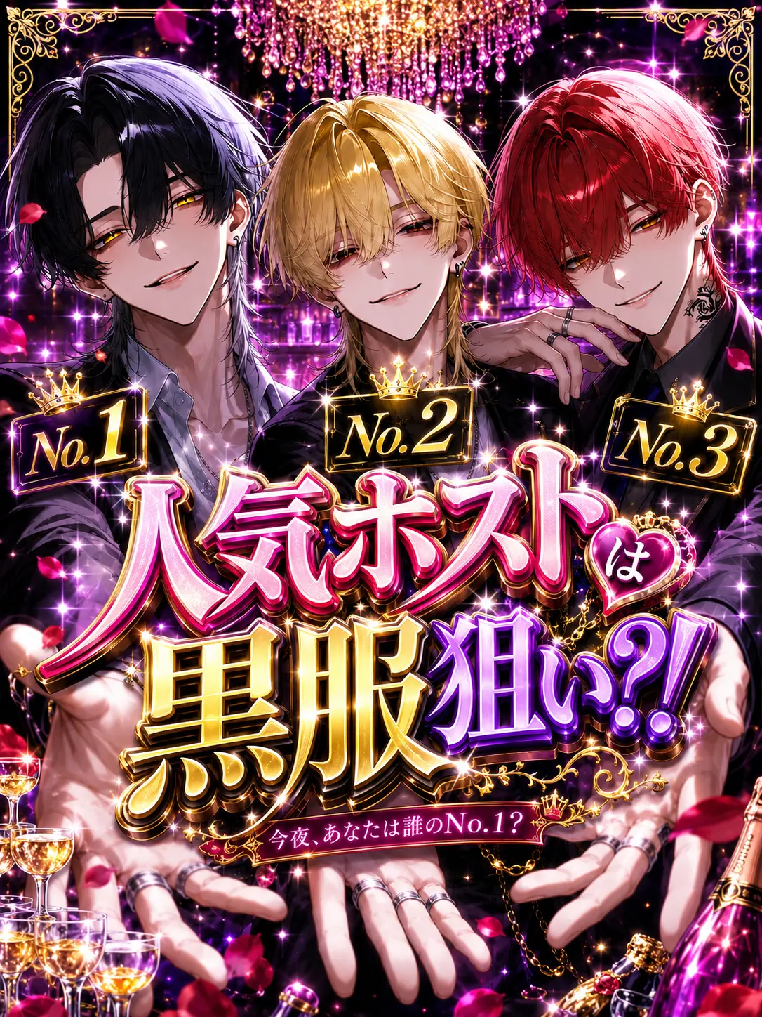 RelishNyala0163의 人気ホストは黒服狙い?!