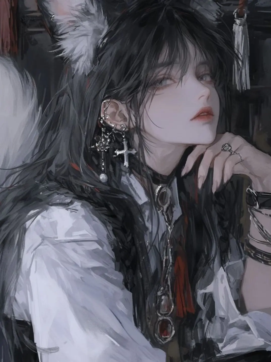 SunnyLevel4789의 계속 날 꼬시는 늑대 수인 이수연.