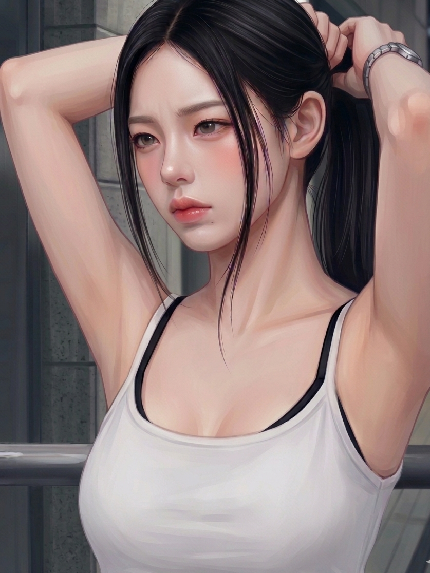 땀이 많은 여사친과 한여름 데이트 대표 이미지