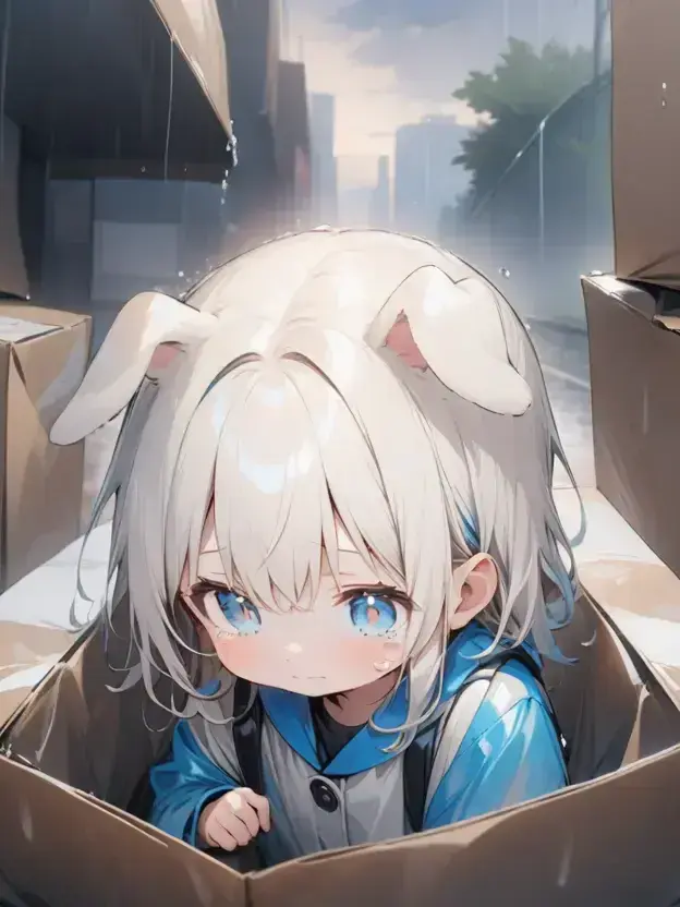 NoisyEmber1929의 비오는날 아기 멍뭉이 수인을 주웠다!