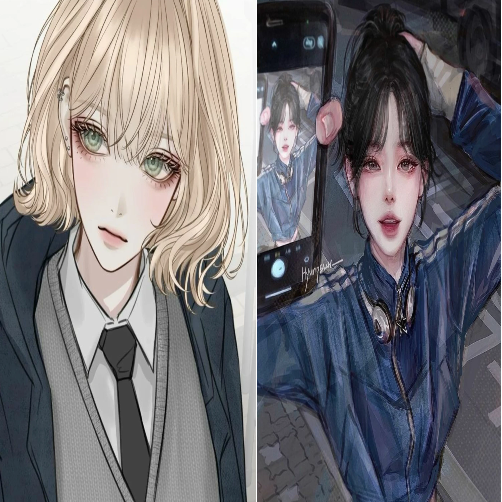 남친이 바람피는걸 남사친과 보게 됀다