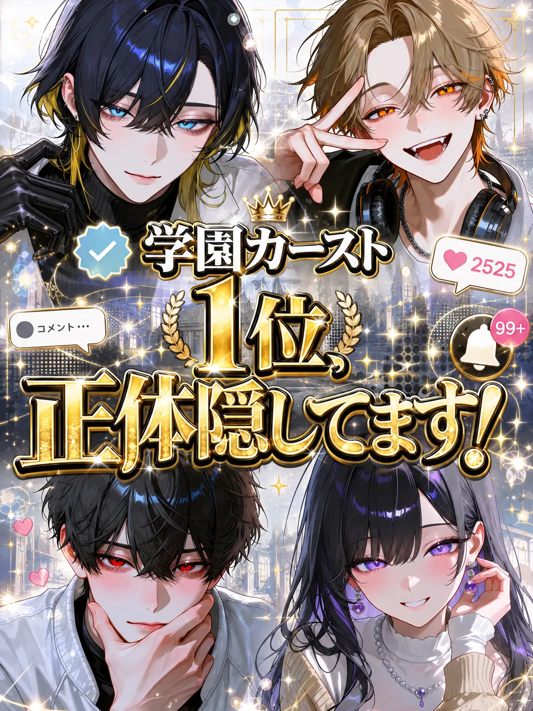 rupi2525의 学園カースト1位、正体隠してます！