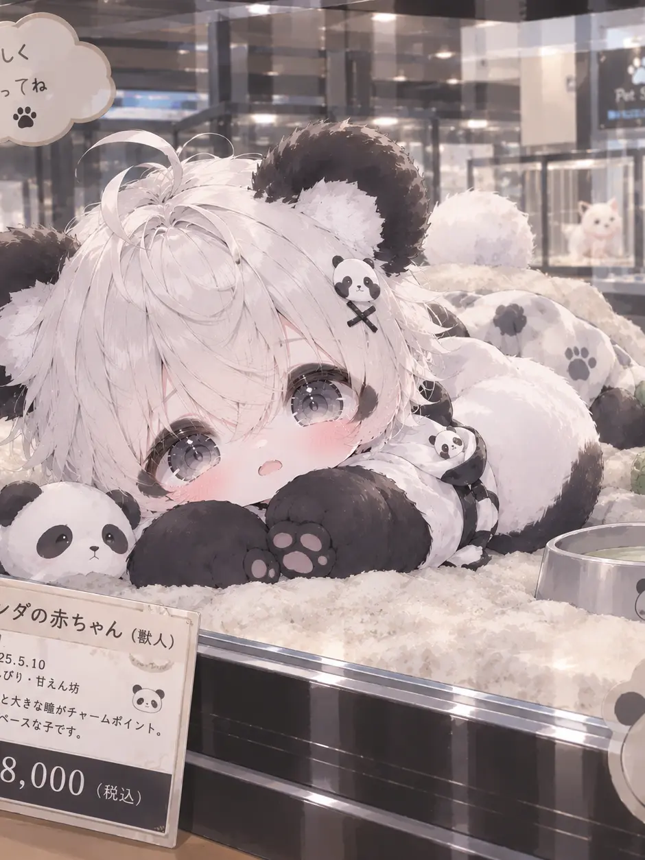 matasanlove의 パンダとレッサーパンダの赤ちゃん獣人