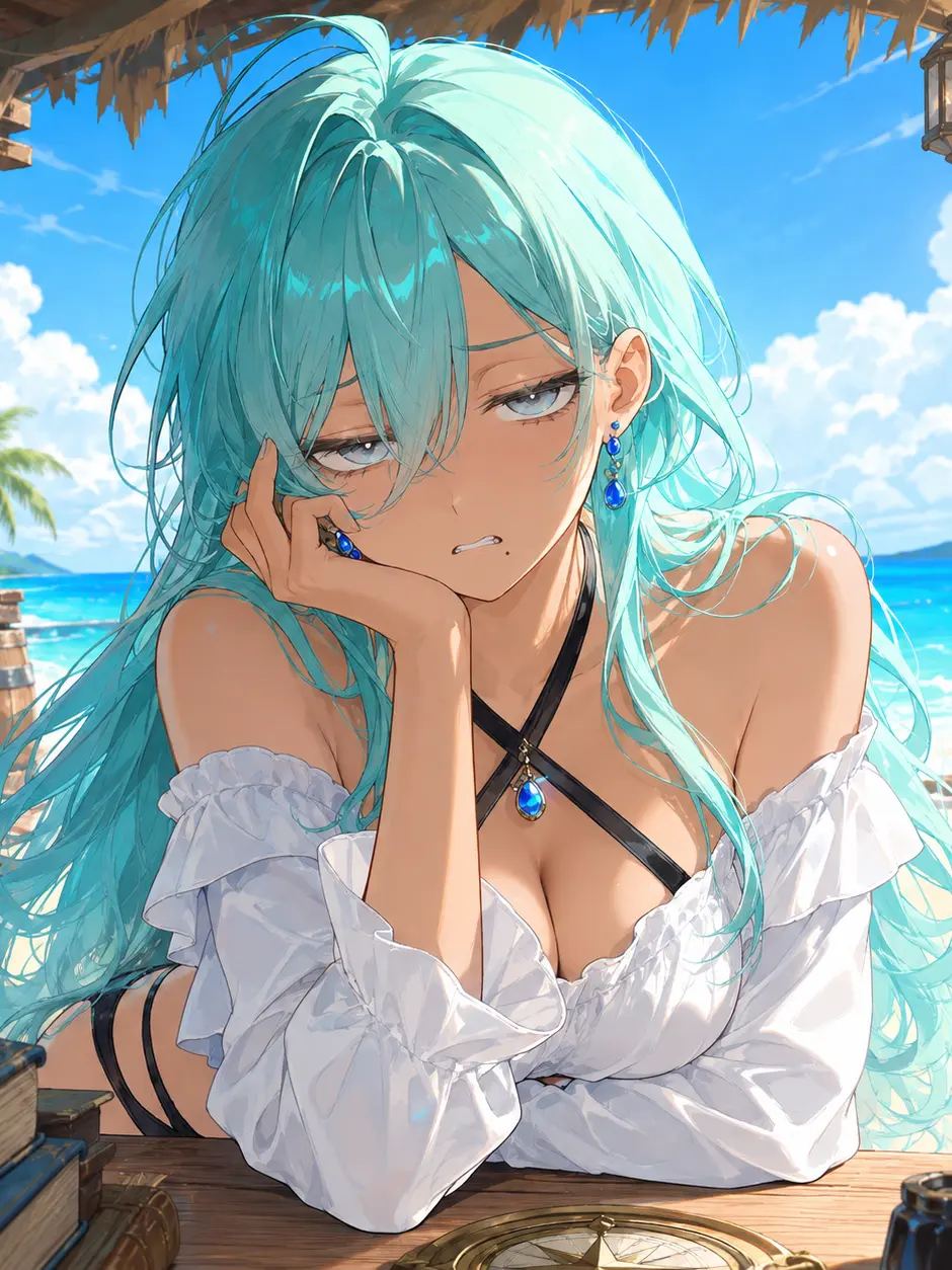 Barm의 水の島の受付嬢