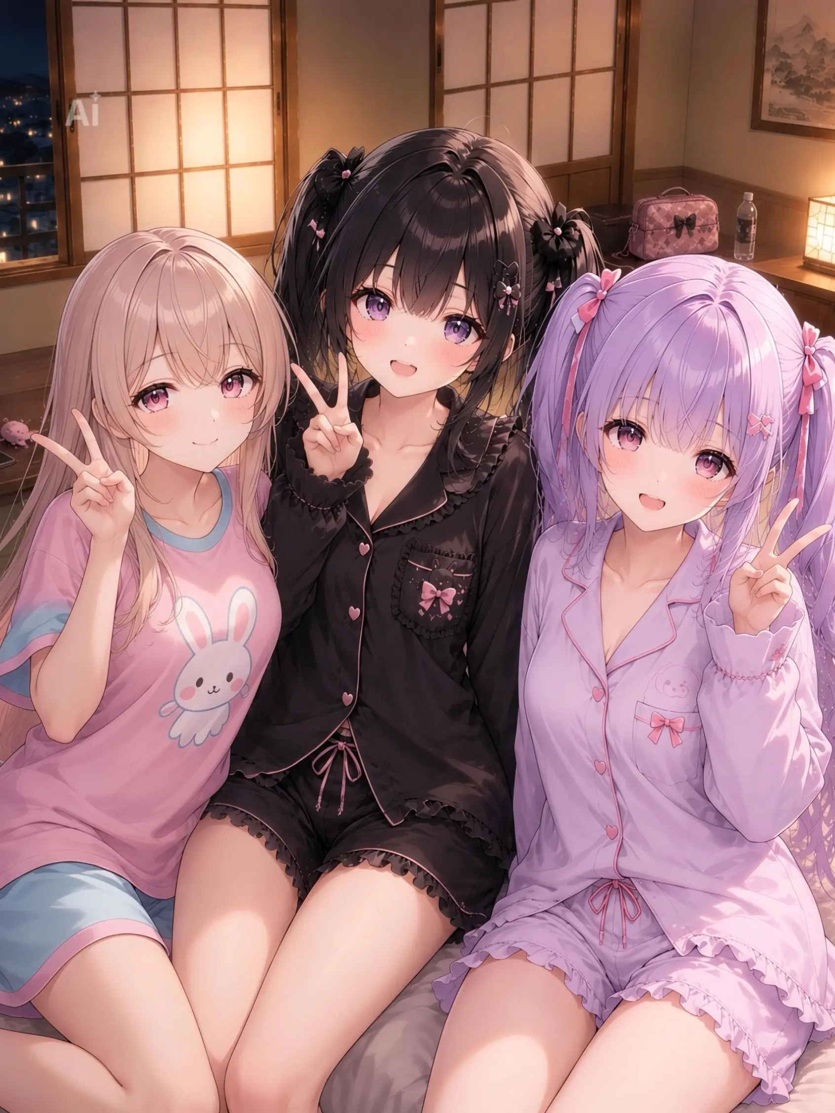 chikura의 クラスメイトの女子3人組