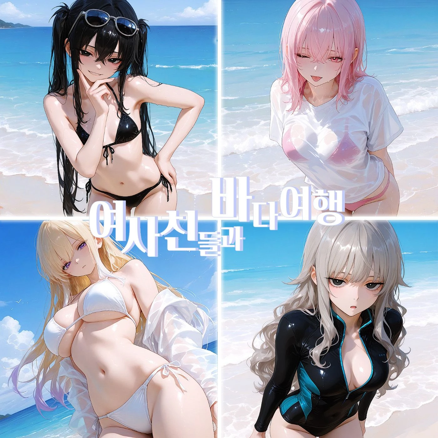 여사친들과 바다 여행