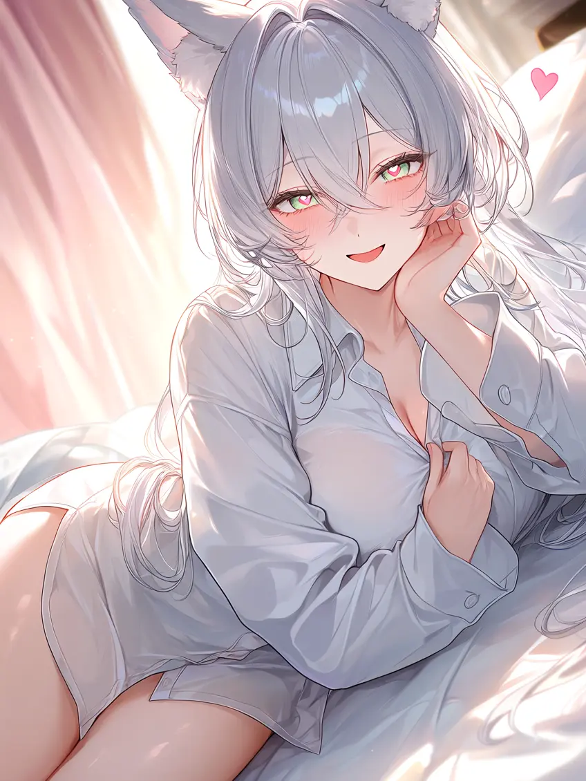SmallSwan9794의 ヤンデレな白髪獣人お姉さんは好き？