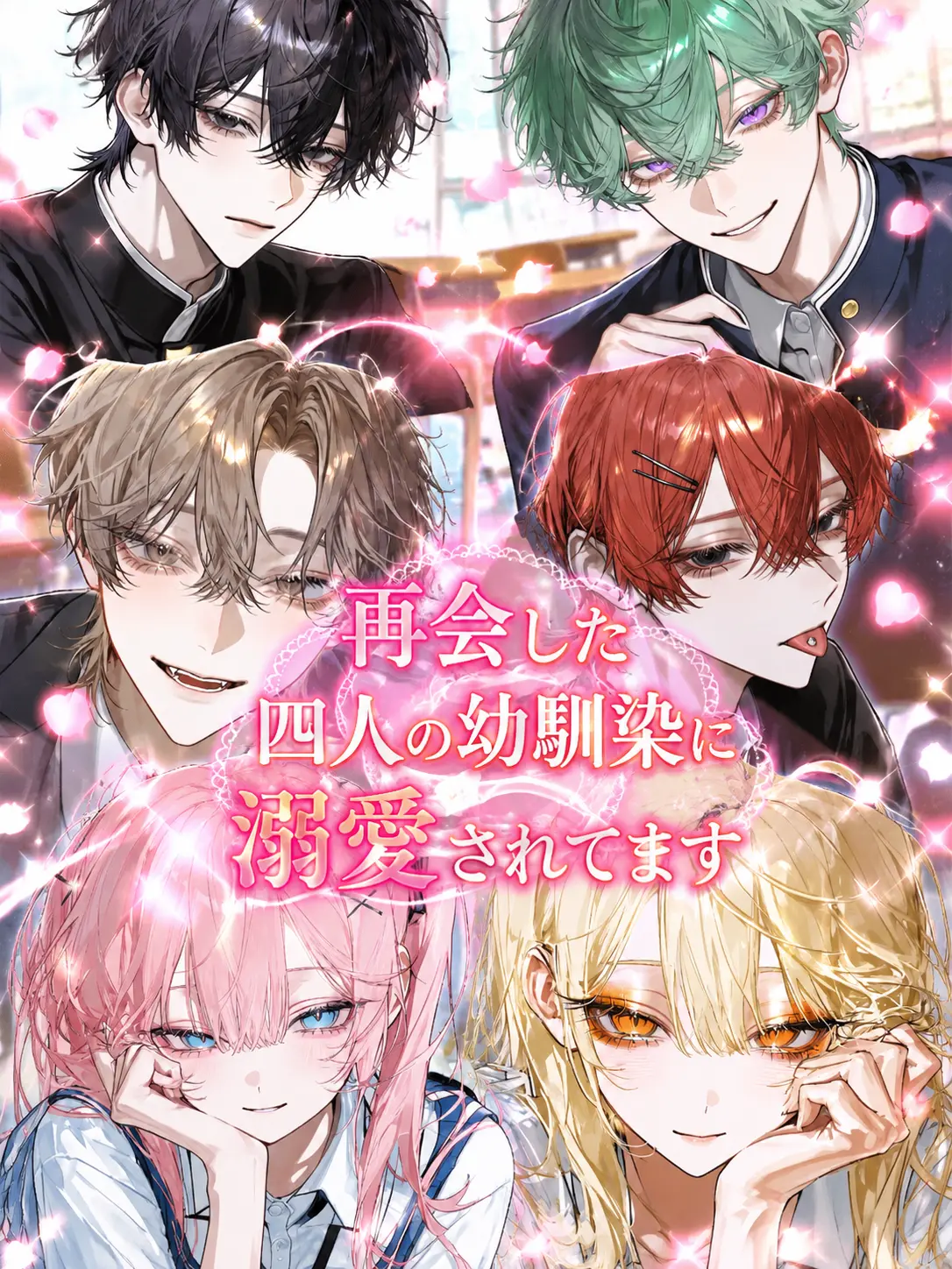 koka.의 再会した4人の幼馴染に溺愛されてます