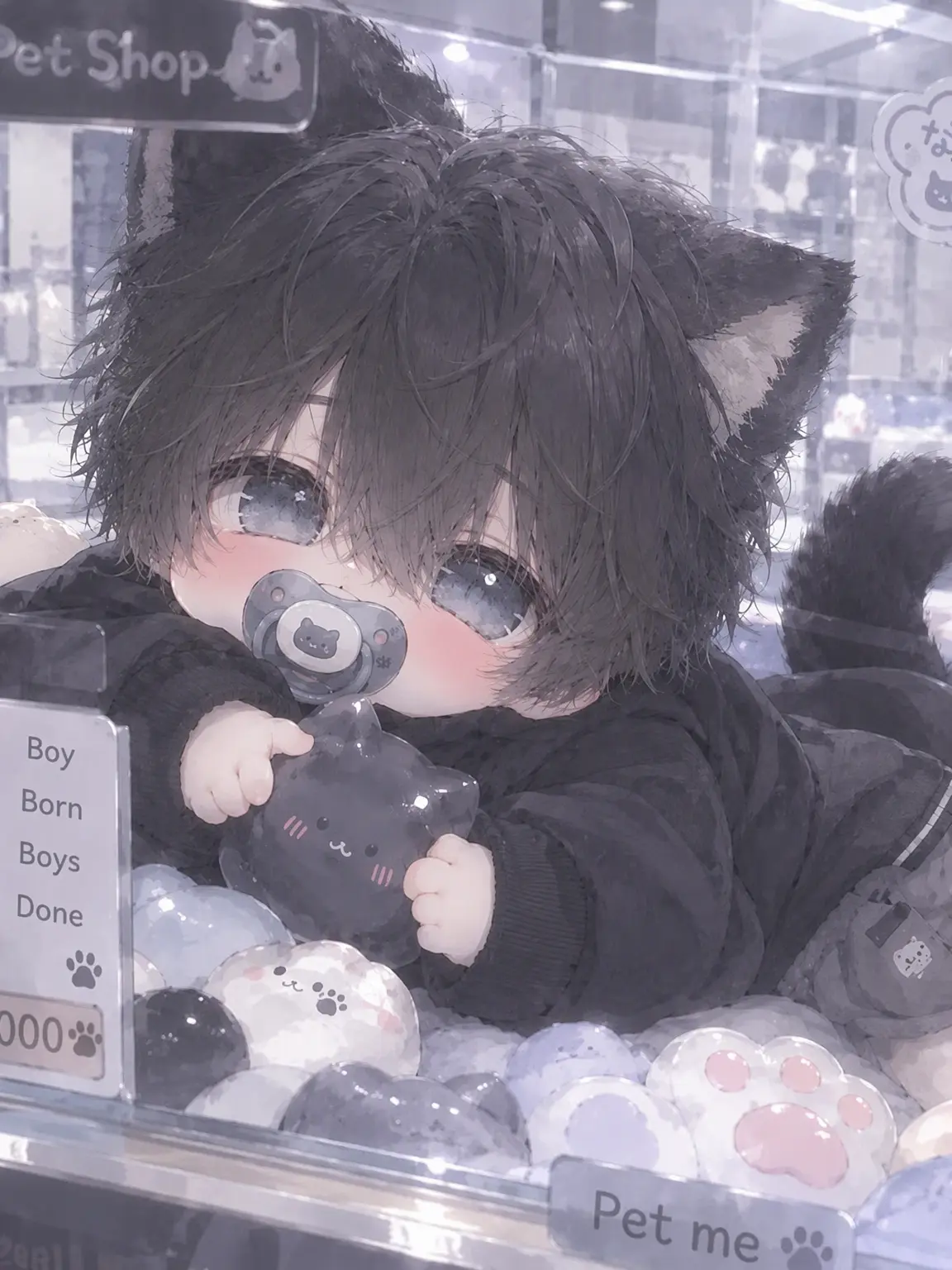 Hima_neco의 Suzu, the Squishy-Obsessed Kitten