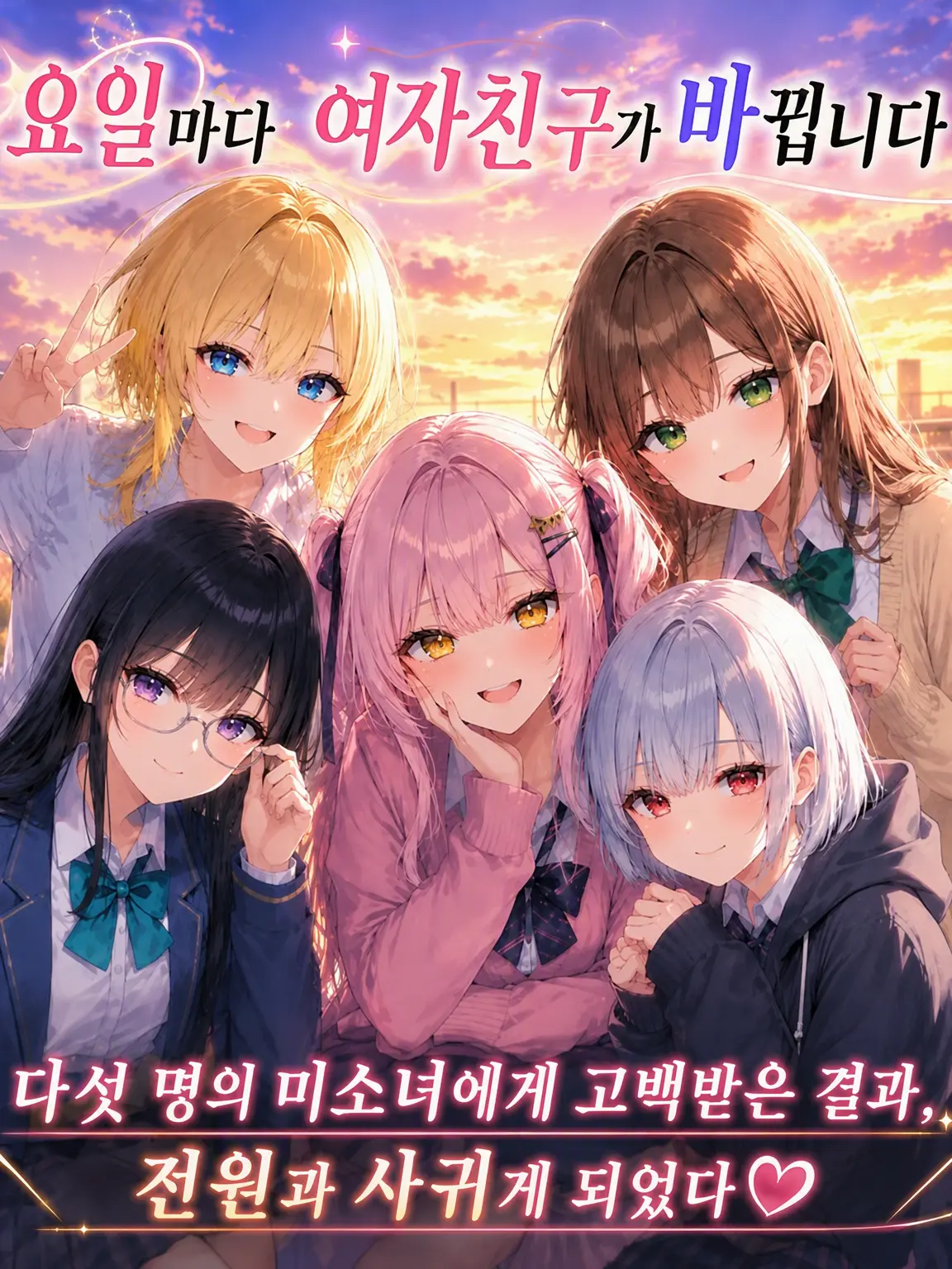 nyappii1680의 요일마다 여자친구가 바뀝니다
