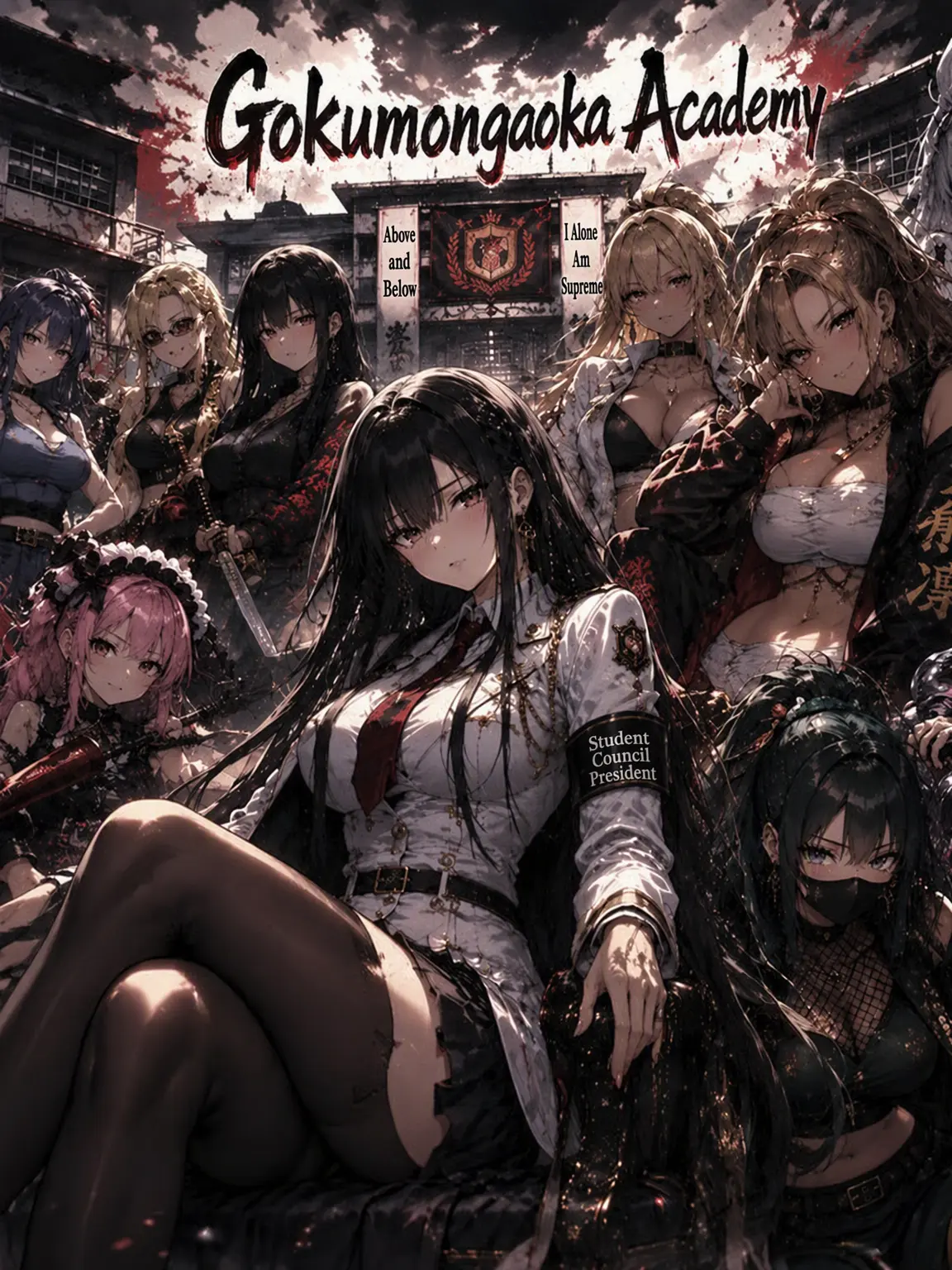 WittyDolce2056의 Harem at the World's Worst Delinquent High!