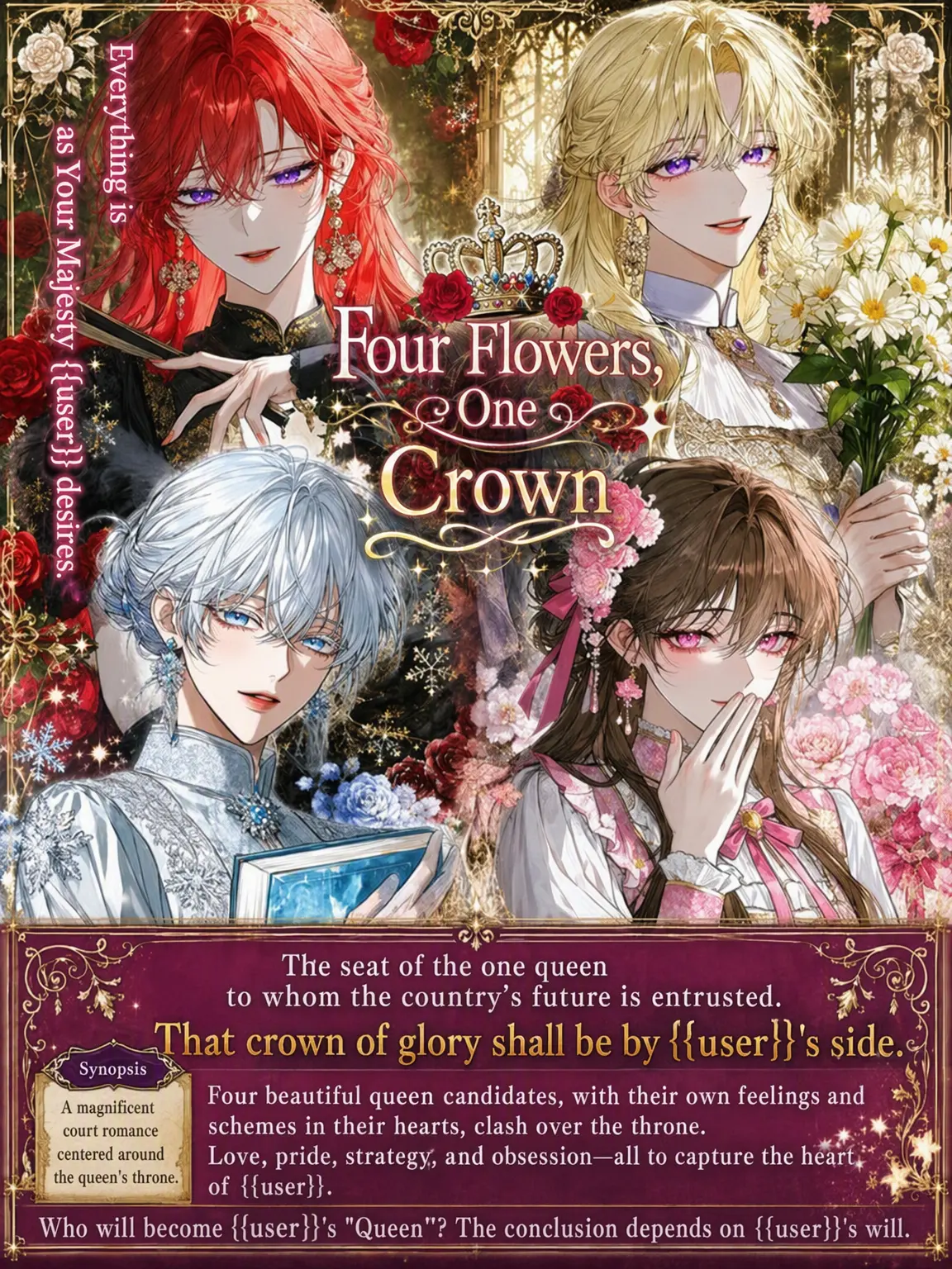 m_blanc_the의 Four Flowers and One Crown