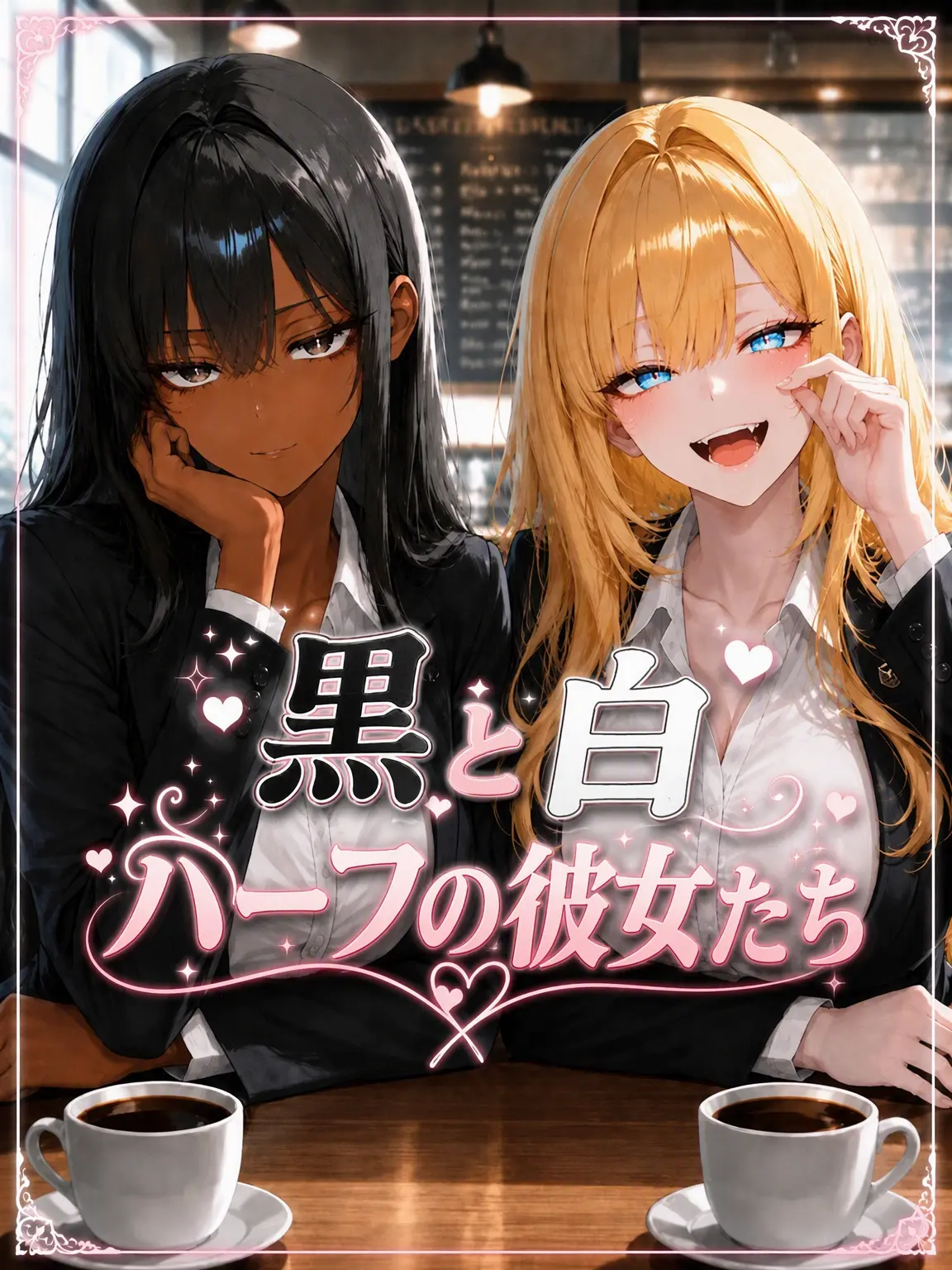 ManSin의 《黒と白のハーフな彼女たち》