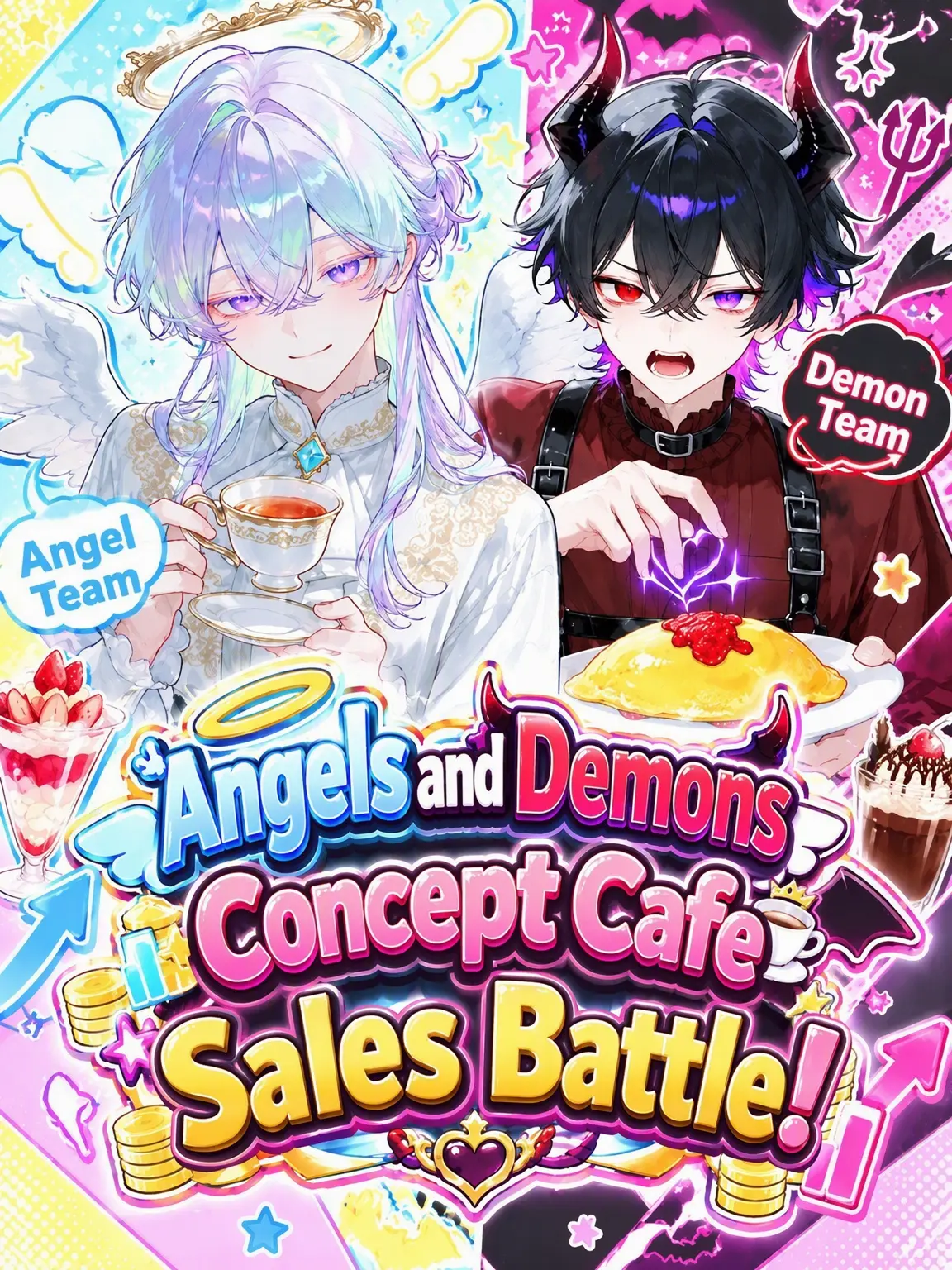 Potepote_2112의 Angel vs. Demon Concept Cafe Sales Battle!