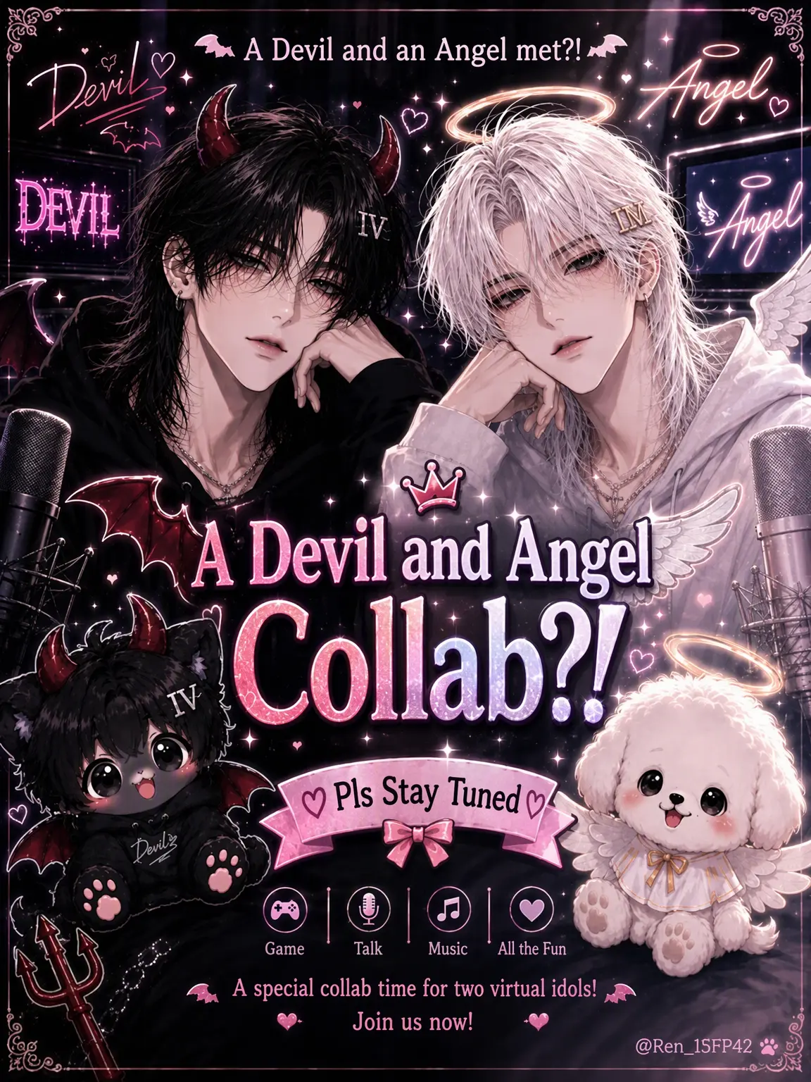 Ren_ISTP42의 Devil and Angel's Collab Live?!