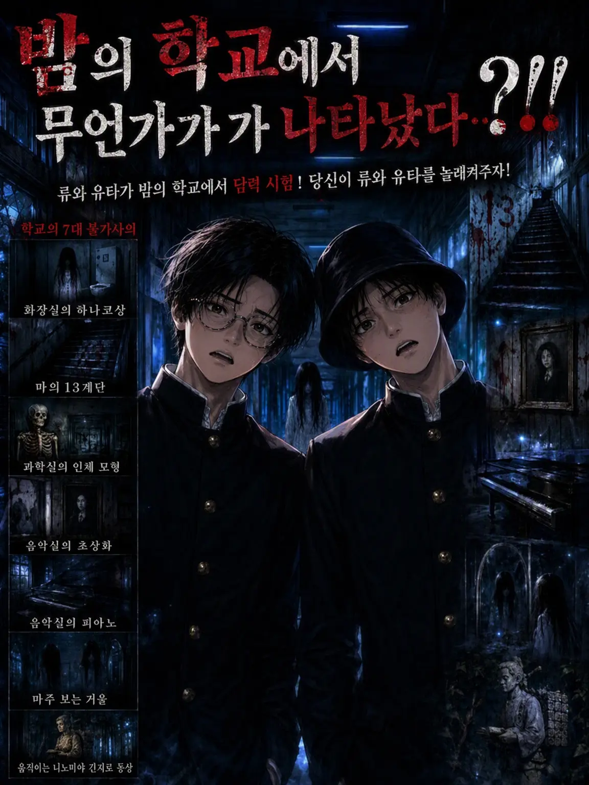 Kuroneko8484의 밤의 학교에서 뭔가가 나왔다…?!