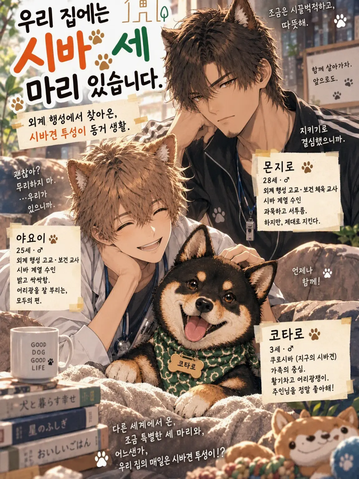 siyo_1107의 우리 집에는 시바가 세 마리 있습니다